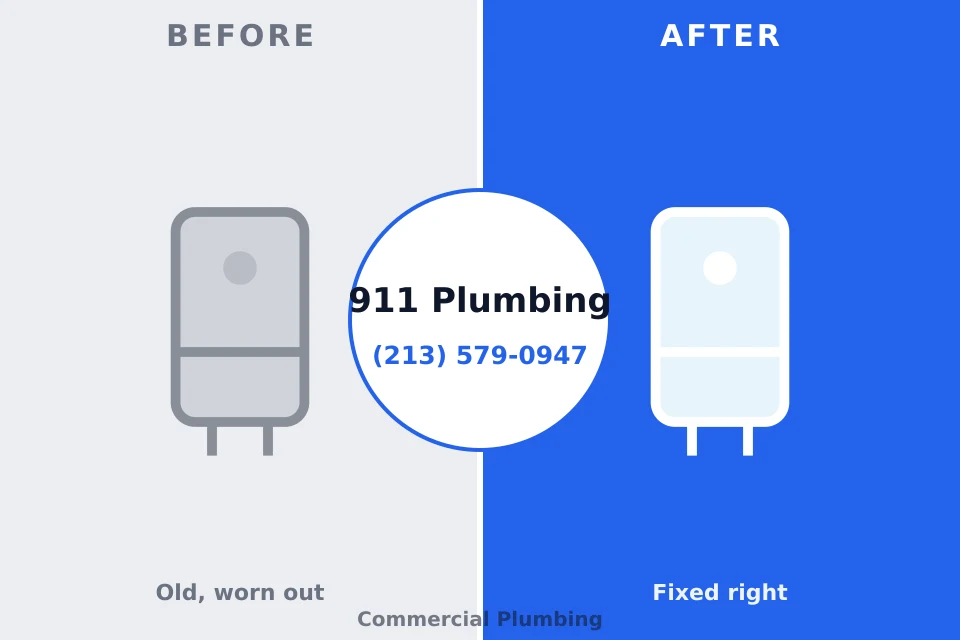 Before and after: plumbing company Ranger, TX